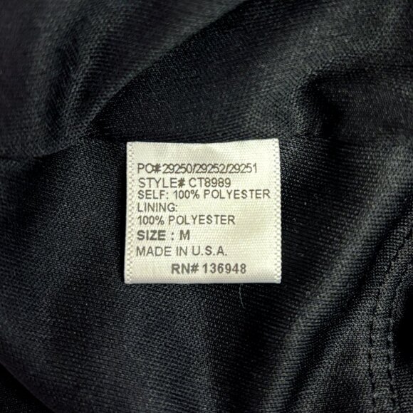 Black cropped bell sleeve lace mock turtleneck top size medium - Picture 5 of 5